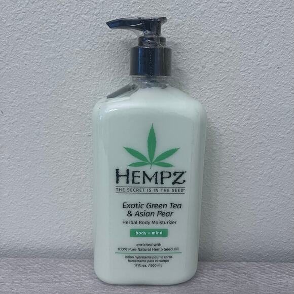HEMPZ Exotic Green Tea & Asian Pear 100% Pure Hemp Seed Oil Herbal body Lotion - Picture 1 of 2